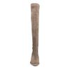 Santiags hautes en daim - taupe