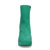 Bottines en daim avec talon cubain - vert