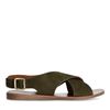 Sandales en daim - vert foncé