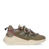 Baskets en daim avec semelle - kaki