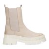 Chelsea boots en nubuck - beige