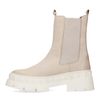 Chelsea boots en nubuck - beige