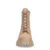 Bottines à lacets en nubuck - taupe