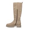 Bottes hautes en nubuck - taupe