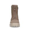 Bottines motardes en nubuck - taupe