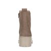 Bottines motardes en nubuck - taupe