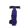 Escarpins en satin avec bride cheville - violet