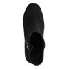 Bottines synthétique avec talon et semelle plateau - noir