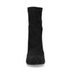 Bottines suédine à talon - noir
