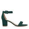 Sandales synthétique à talon et boucle - vert