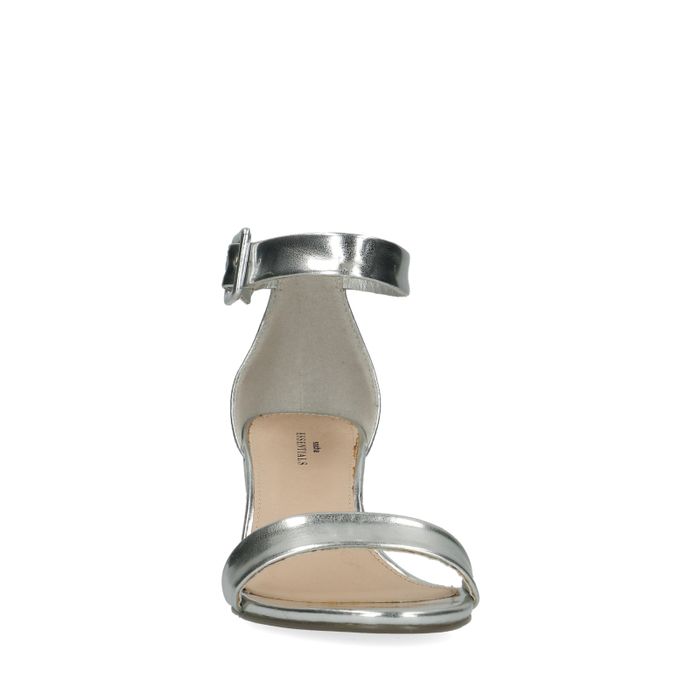 Sandales synthétique minimalistes - argenté métallisé
