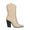 Santiags basses croco - beige