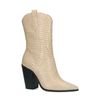 Santiags basses croco - beige