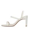 Mules à talon droit - blanc