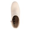 Bottines à talon cubain - blanc cassé
