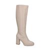 Bottes hautes à talon - blanc cassé