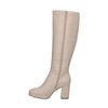 Bottes hautes à talon - blanc cassé