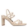 Sandales à talon avec brides - blanc cassé