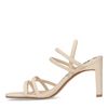 Sandales à talon avec brides - blanc cassé