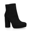 Bottines avec semelle plateau et talon - noir