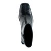 Bottines synthétique avec talon cubain - noir