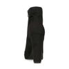 Bottines synthétique à talon - noir