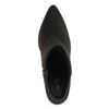 Bottines synthétique à talon - noir