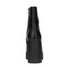Bottines synthétique avec talon cubain - noir