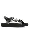 Sandales à brides bandana noires
