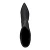 Bottes hautes en textile avec paillettes - noir