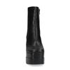 Bottines brillantes à plateforme avec talon haut - noir