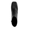 Bottines brillantes à plateforme avec talon haut - noir