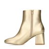 Bottines à talon cubain - doré
