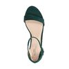 Sandales synthétique à talon et boucle - vert