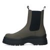 Chelsea boots synthétique avec grosse semelle - kaki