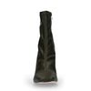 Bottines synthétique à talon - vert foncé