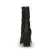 Bottines synthétique à talon - vert foncé