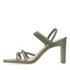Sandales à talon avec bandes - vert