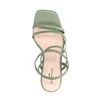 Sandales à talon avec bandes - vert