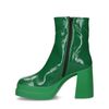 Bottines avec semelle plateforme - vert