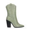 Santiags basses croco - vert