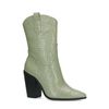 Santiags basses croco - vert