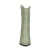 Santiags basses croco - vert