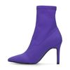 Bottines-chaussettes à talon - violet