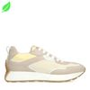 Baskets véganes avec détails jaunes - beige