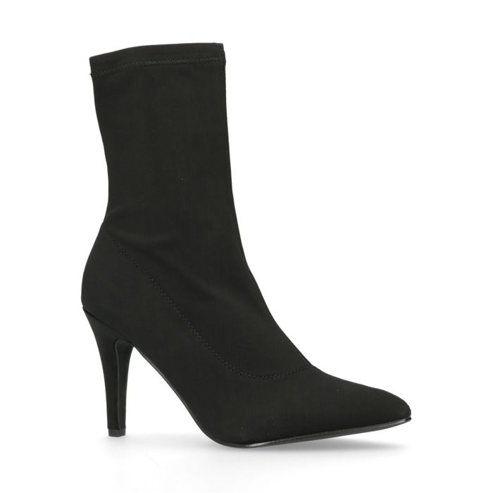 bottines chaussettes noires à talons