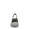 Escarpins slingback textile avec petit talon et imprimé carreaux - noir