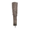 Bottes hautes textile avec paillettes - doré