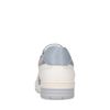 Witte leren sneakers met blauwe details