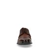 Leren bruine veterschoenen met detail